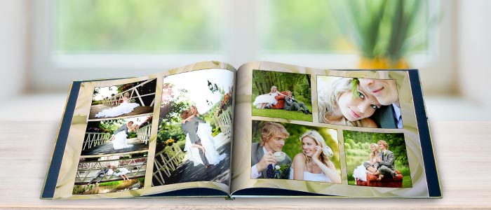 Create a custom photo album of your special wedding day with MailPix Photo Books