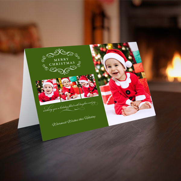 Upload and Print 5x7 Holiday DIY Folded Cards on Discount