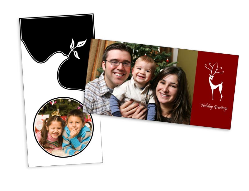 Send custom greetings with holiday photo cards